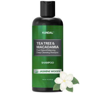 KUNDAL Tea Tree & Macadamia Deep Cleansing Shampoo Jasmine Woody Korean Hair NEW